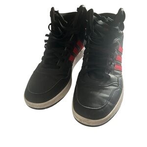 Adidas Men's Black and Red Sneakers -size 12